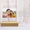 Lampada con foto personalizzata idea regalo anniversario compleanno per lui lei led multicolore regali fidanzati uomo donna