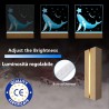 Lampada con foto personalizzata idea regalo anniversario compleanno per lui lei led multicolore regali fidanzati uomo donna