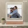 Lampada con foto personalizzata idea regalo anniversario compleanno per lui lei led multicolore regali fidanzati uomo donna