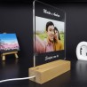 Lampada con foto personalizzata idea regalo anniversario compleanno per lui lei led multicolore regali fidanzati uomo donna